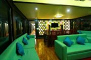 Lobby area in alleppey houseboat