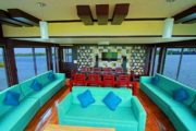 Lobby area of alleppey houseboat