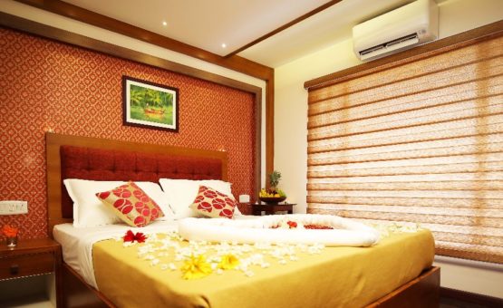 Alleppey houseboat bedroom