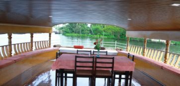 Upper Deck area of houseboat