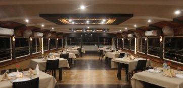 Dining Hall in Alleppey Houseboat