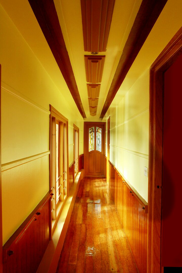 Corridor in Alleppey Houseboat